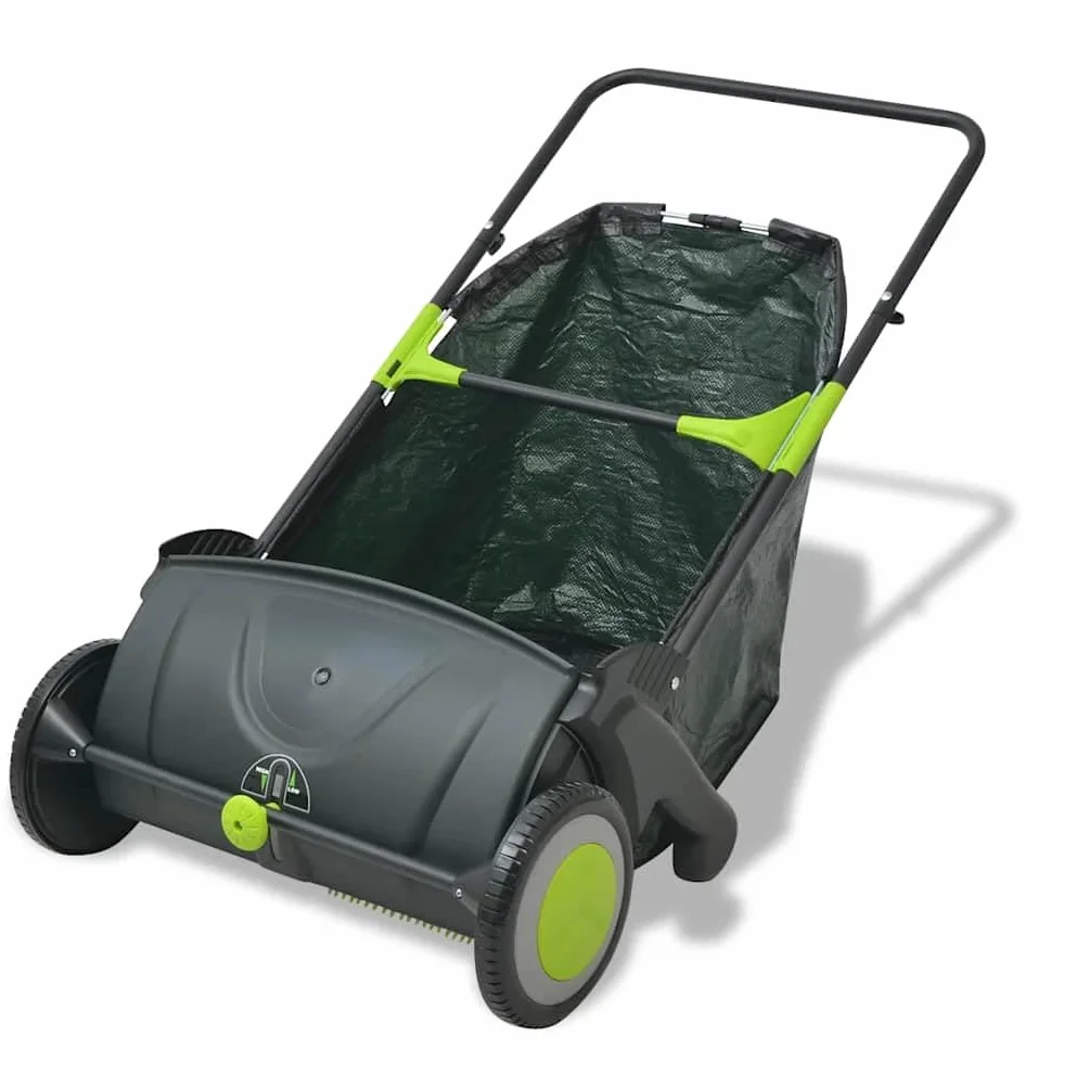 vidaXL Barredora Ligera de Jardín Bolsa de Basura 103 L Colores Negro y Verde