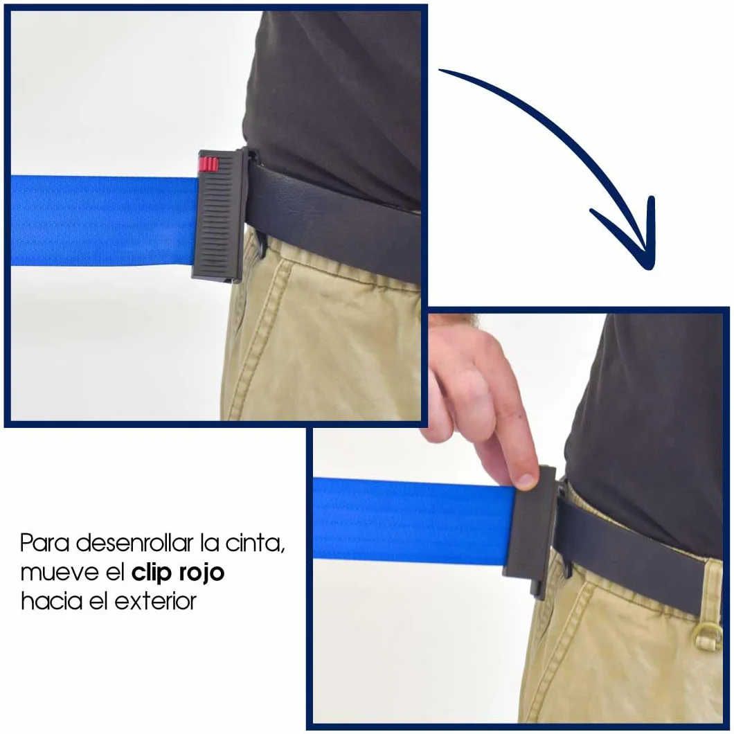 Danieli Store | Barrera de Pared Metálica de 3 Metros con Cinta y Clip Receptor | Barandilla Extensible con Cinta Retráctil | Barrera de Seguridad con Montaje a Pared (ROJO)