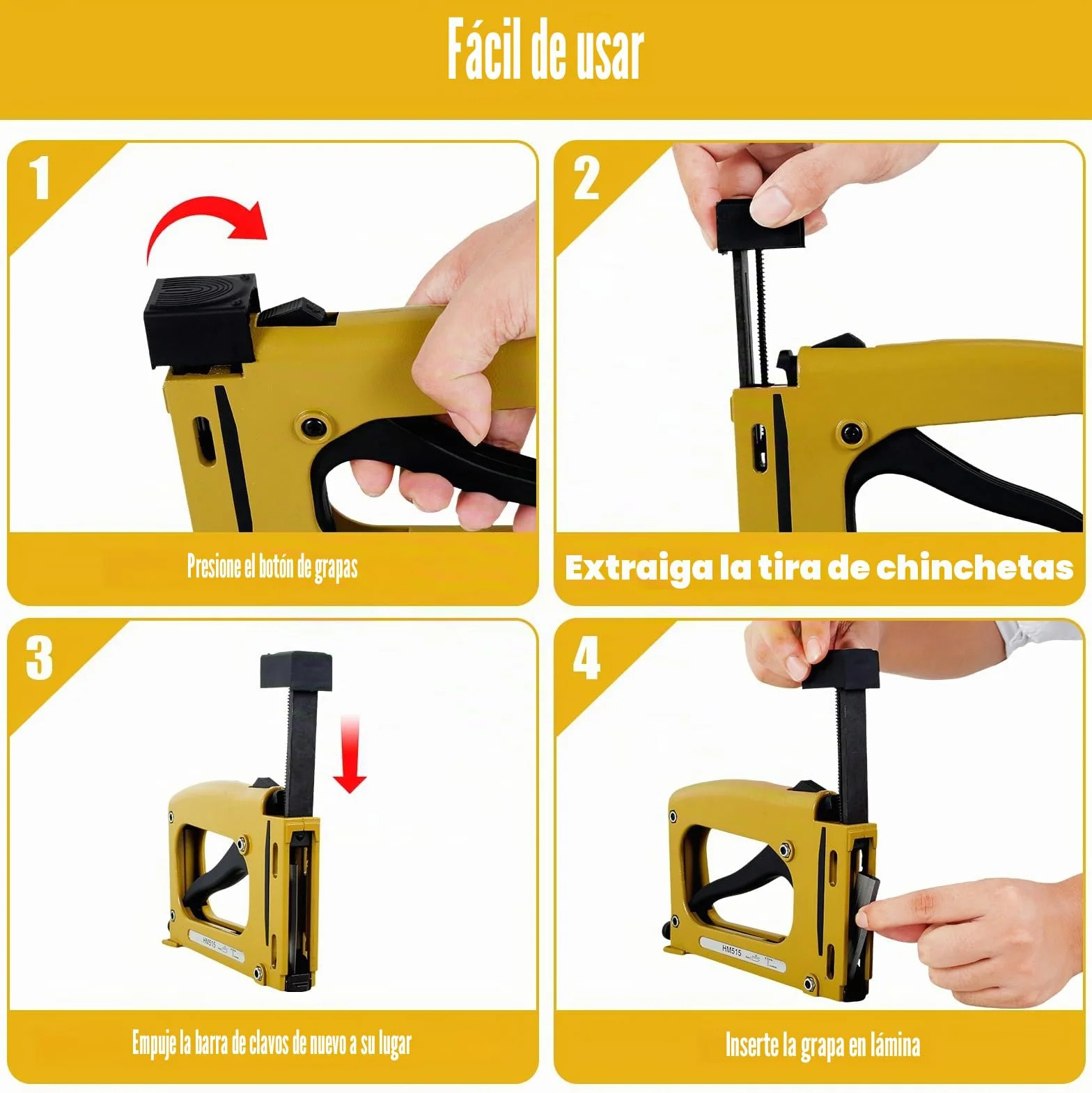 Herramienta de marco de mano con 1000 grapas ajustables para enmarcar fotos, pistola ligera para fijar piezas traseras de marcos