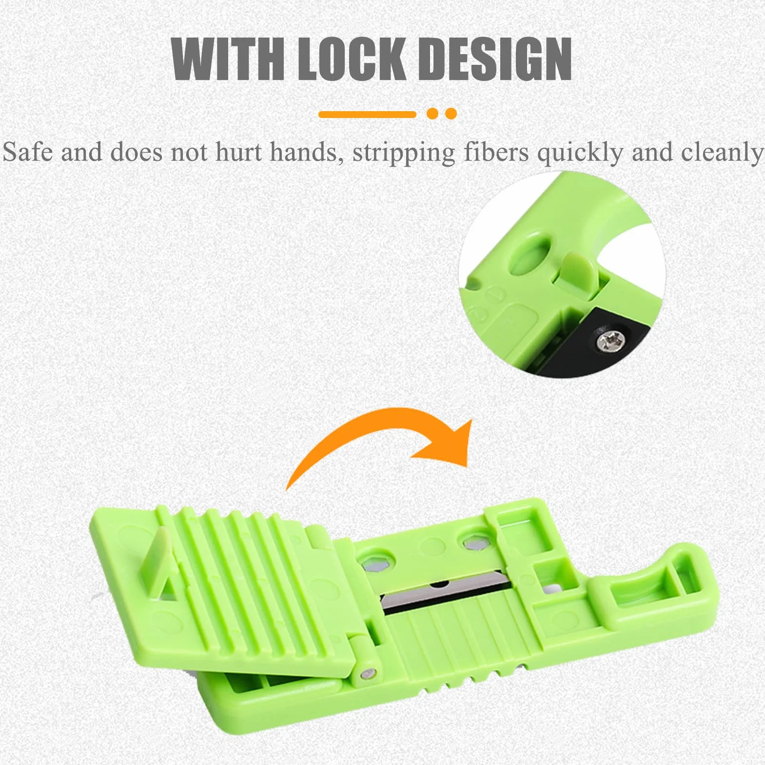 Pelacables de fibra óptica, pelacables, herramienta de fibra óptica, separador de cinta de cables de amortiguación de tubos sueltos, herramientas manuales de corte/cuchilla/cortadora, con un diáme