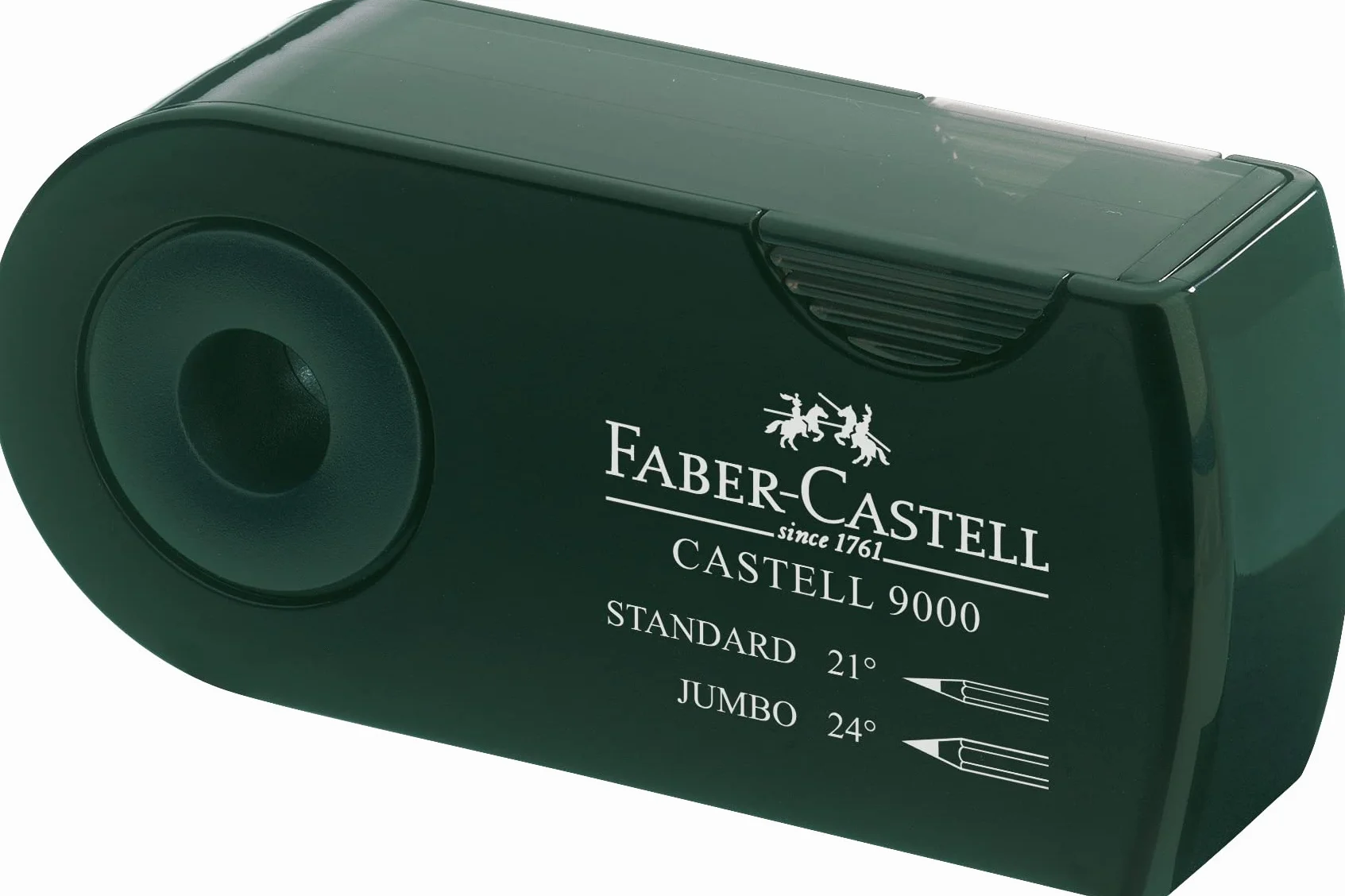 Faber-Castell 582800 Sacapuntas doble 9000, verde