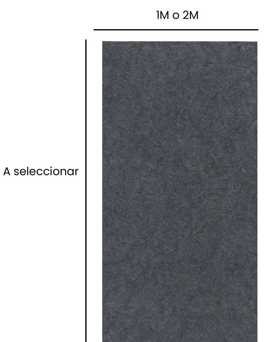 Jardin202 - Alfombra para Eventos Moqueta Ferial | 2m Ancho 2 Metros (Ancho) x 15 Metros (Largo) (05 - Gris Oscuro)