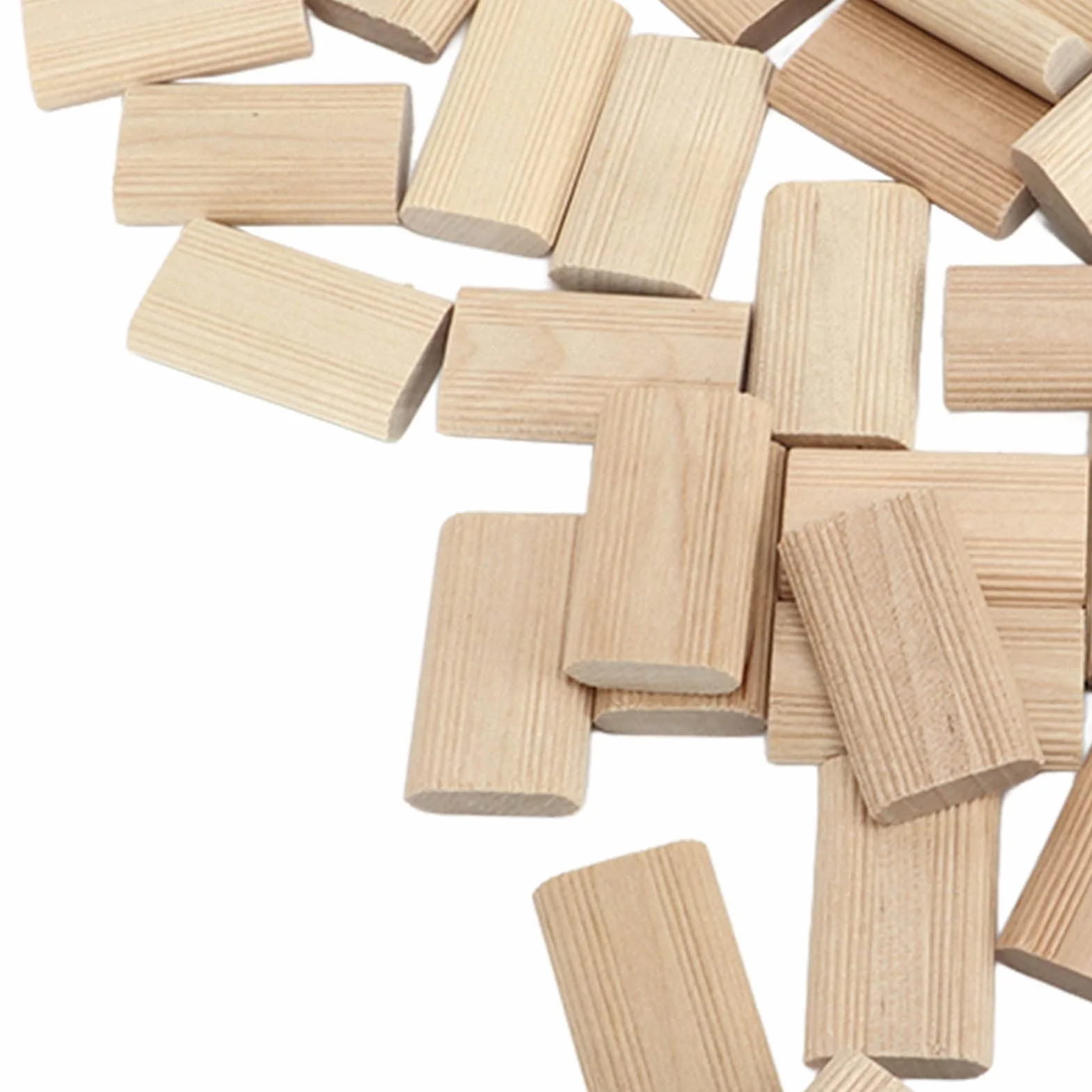 50 uds. Tenones de Madera de Abedul para Empalme 8x40 mm, Piezas para Carpintería y Fabricación de Muebles, Ideal para Ensamblaje de Gabinetes y Posicionamiento Preciso