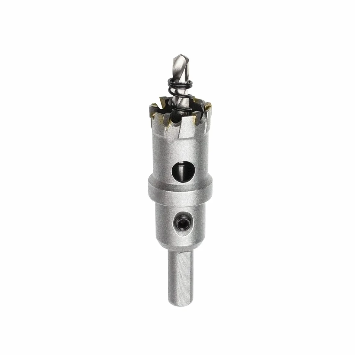 Meccion Broca Cortadora de Agujeros de Metal, Cortador Orificio con Punta de T.C.T Carburo de Tungsteno para Chapa de Acero Inoxidable, Metal, Aleación, Hierro, Madera (22.5mm)