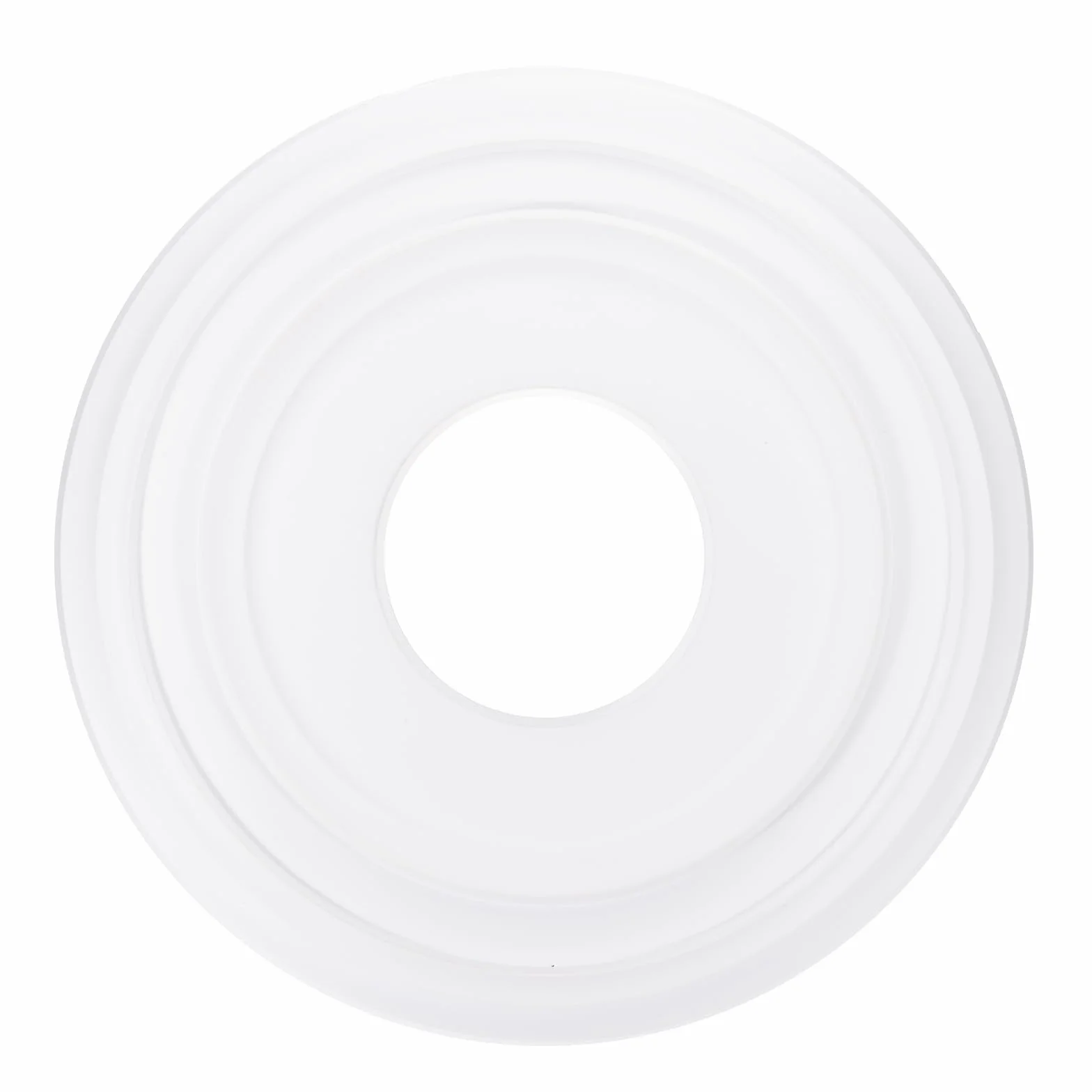 PATIKIL Medallones de Techo, 31x10cm Rosetón de Estuco de Espuma PU Placa de Cubierta Medallón de Araña para Techo Ventilador Pared Lámpara, Estilo Simple, Blanco