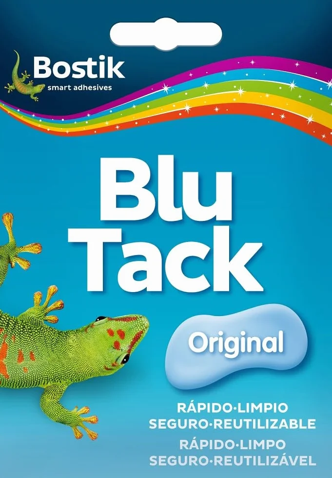 BOSTIK Blu Tack Original Azul Masilla Adhesiva Moldeable Reutilizable 57 g