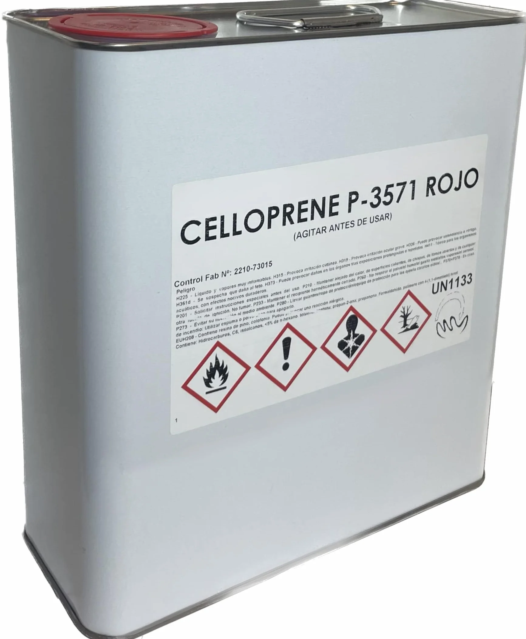 Pegamento resistente alta temperatura para tapicería y TECHO COCHE. Lata de 5L. Cola de contacto resistente para aplicar con Pistola de cola, Super Adhesivo y Extra Fuerte.