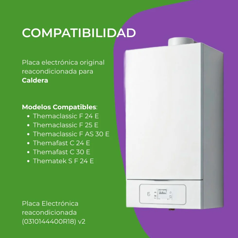 Placa Electrónica Original para Caldera 0310144400R18 V2 - Modelo 3 Relés Disposición 2+1 - Compatible Varios Modelos - Pieza Repuesto Reacondicionada - Garantía 1 Año