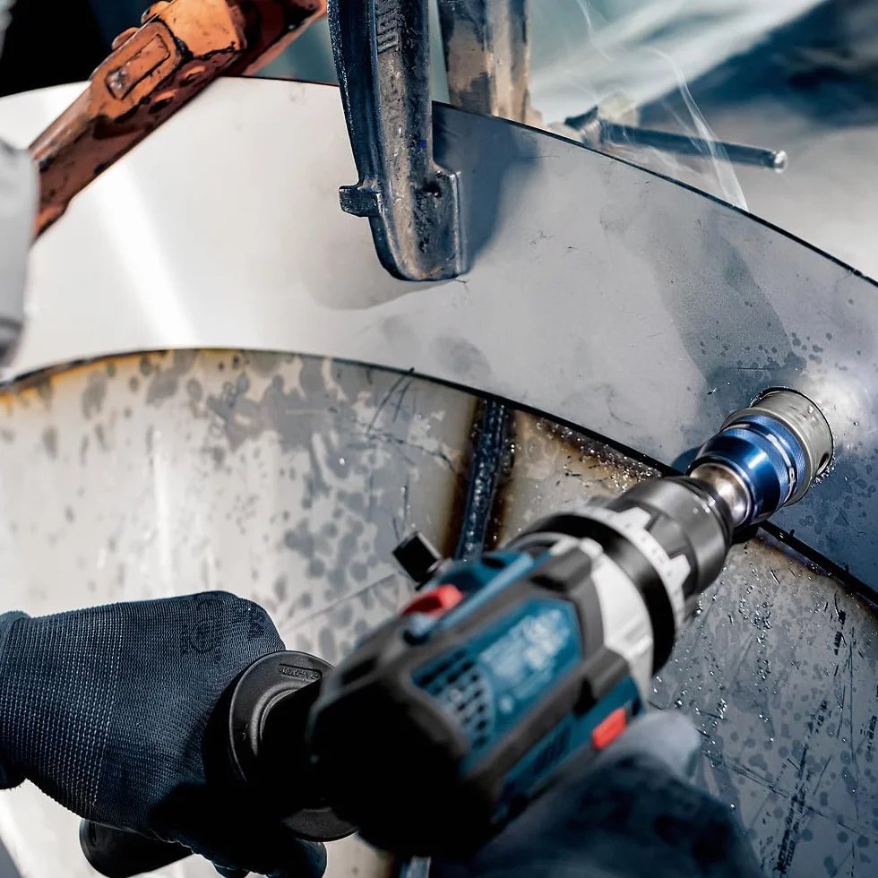 Bosch 1x Sierra de corona PRO Sheet Metal Power Change Plus (para Láminas de acero inoxidable, Láminas de acero, Ø 25 mm, Professional Accesorios Taladro)