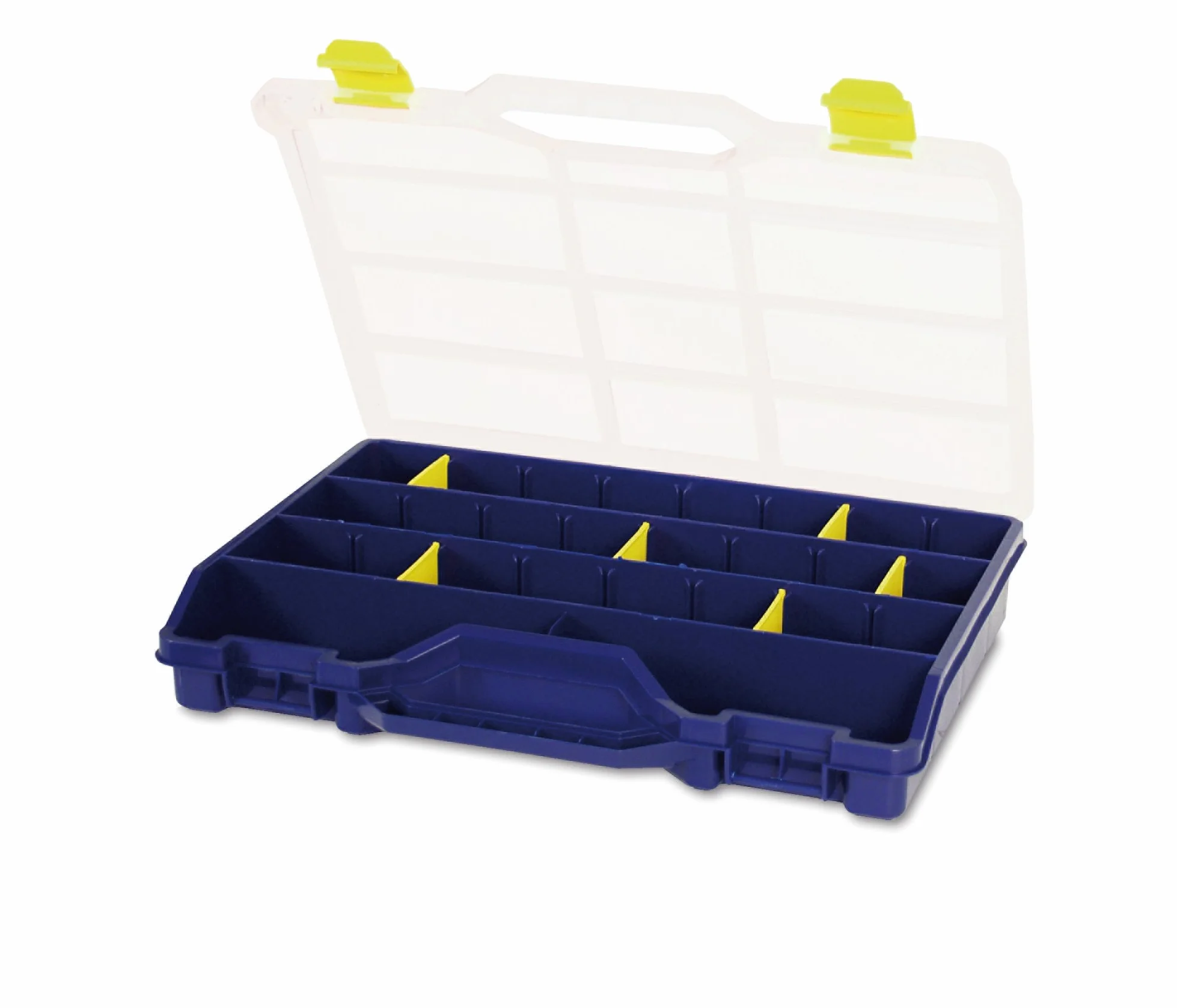 Tayg 46-26 Estuche organizador con separadores móviles, 2000 W, 240 V, Azul, Transparente, Amarillo, 378 x 290 x 61 mm