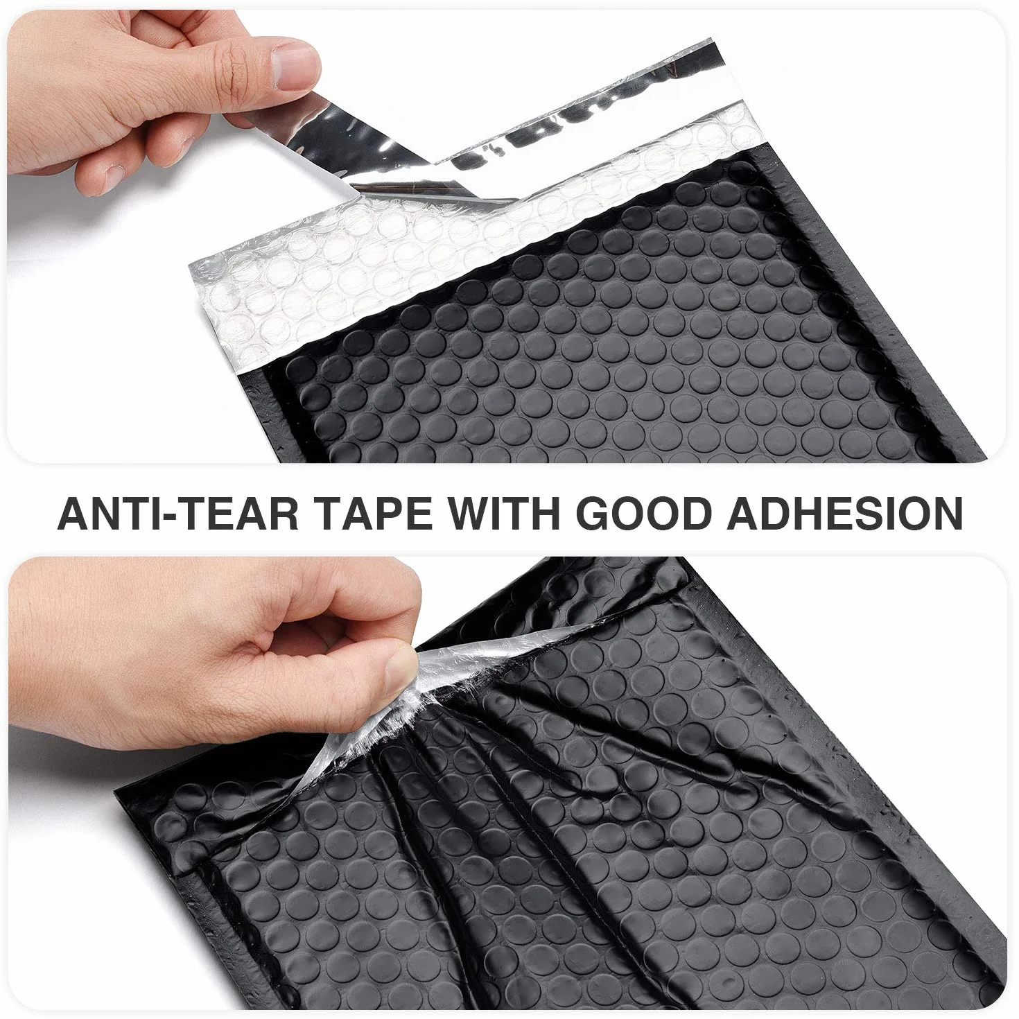 Switory Sobre acolchado A5 Negro 50 unidades resistente al desgarro sellado automático