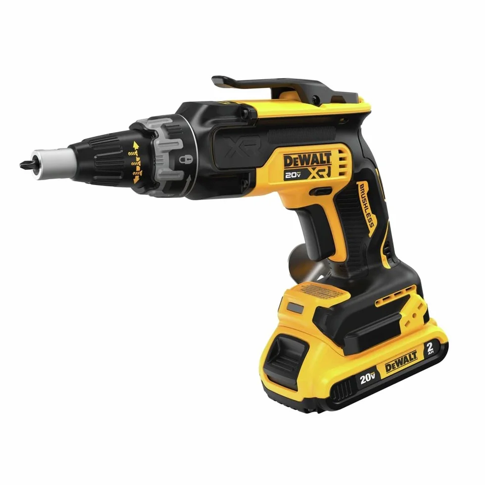 DEWALT 20V Max Drywall Screwgun con (2) baterías de 2Ah y cargador (DCF630D2)