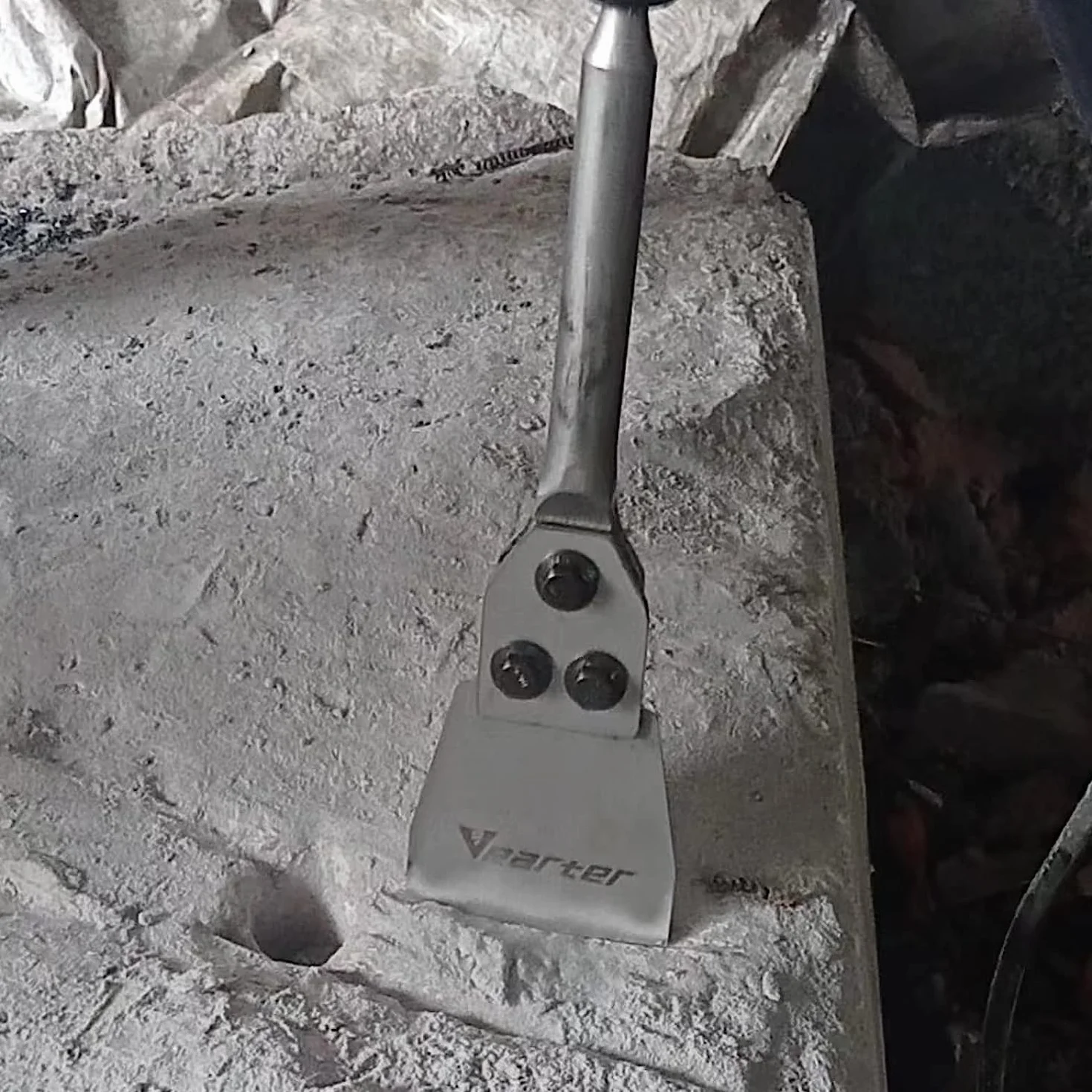Cincel para paletas SDS Plus, rascador de suelo (300 x 125 mm, eje 40CrMo, cincel para baldosas, adhesivo de suelo, linóleo, adhesivo para baldosas