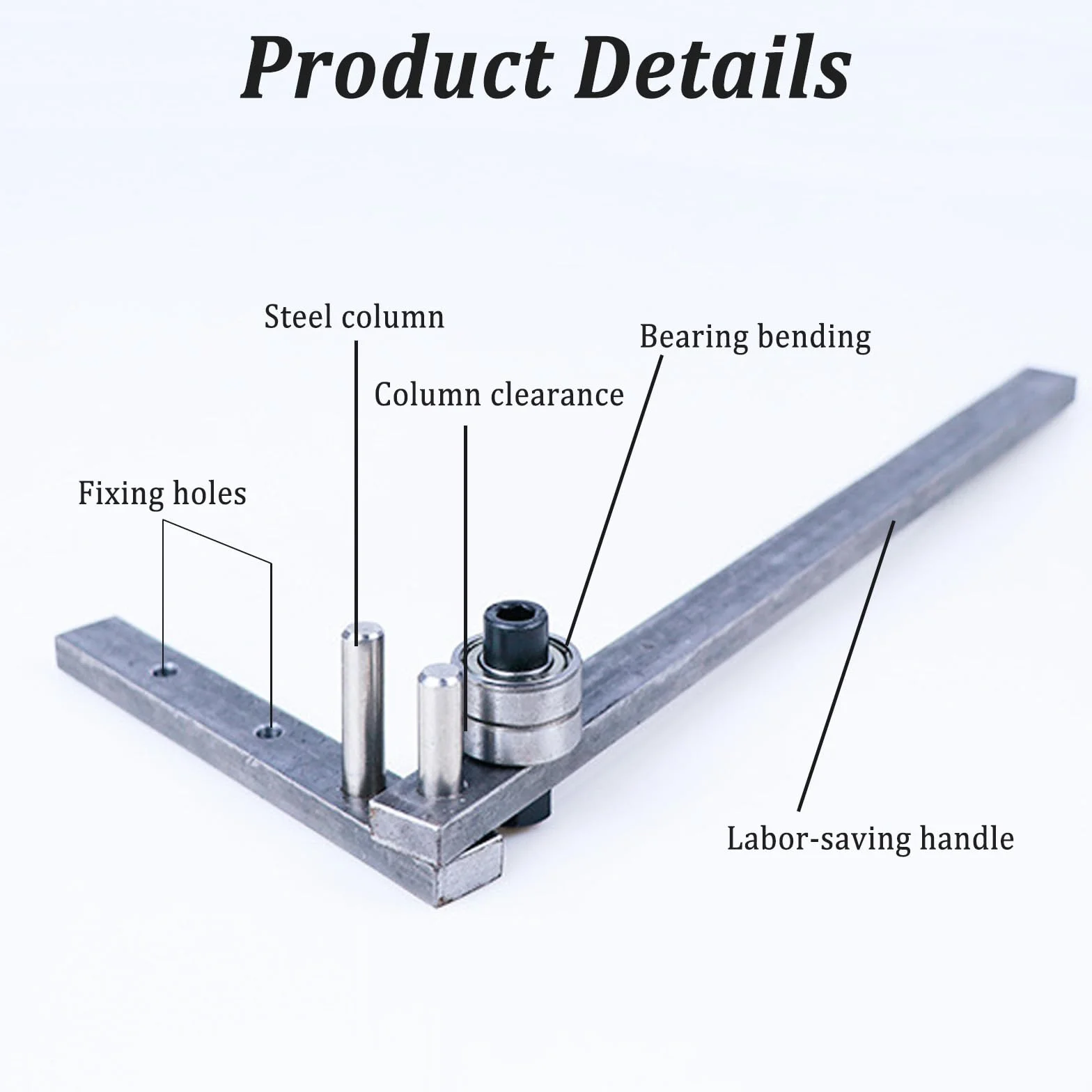Dobladora Manual de 1 a 10 mm, Dobladora Universal Manual, Dobladora de Barras de Acero que Ahorra Esfuerzo, Máquina Dobladora de Metal para Acero, Cobre, Aluminio, Hierro, Acero Inoxidable