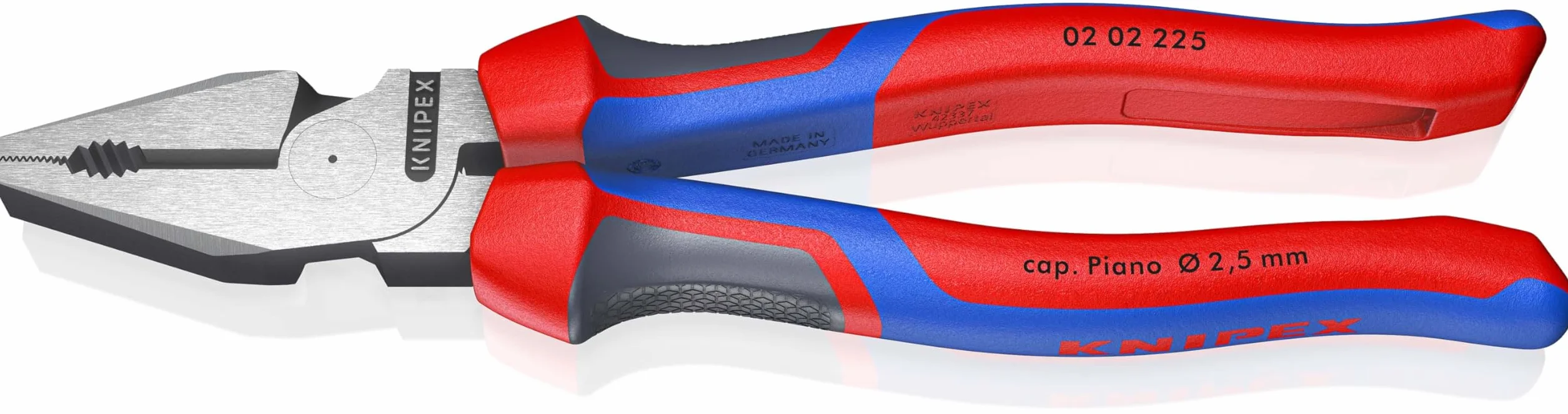 KNIPEX Alicate universal de fuerza Negro atramentado con mangos confort 225 mm, 02 02 225