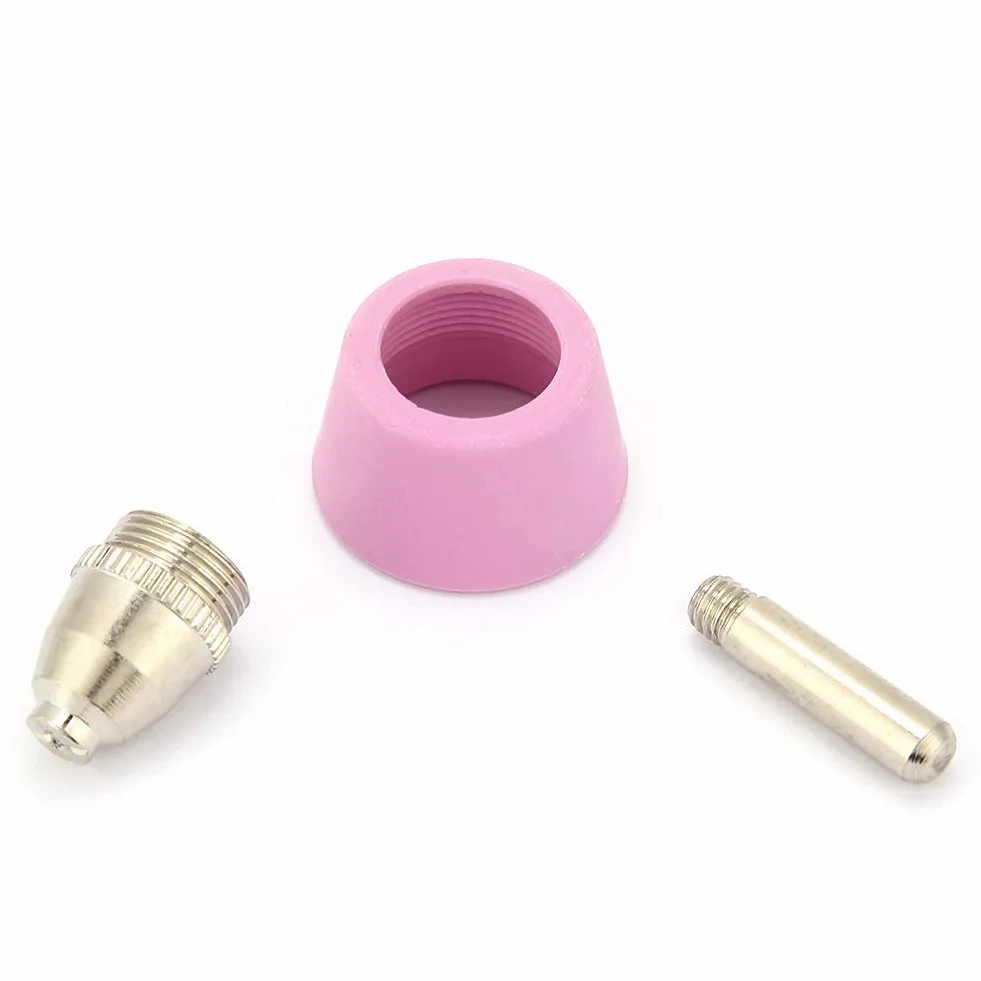 Boquillas de electrodo, AG60 SG55 Cortador de plasma Antorcha de corte Consumibles Boquillas de electrodo Kit de tazas (40 piezas/juego)