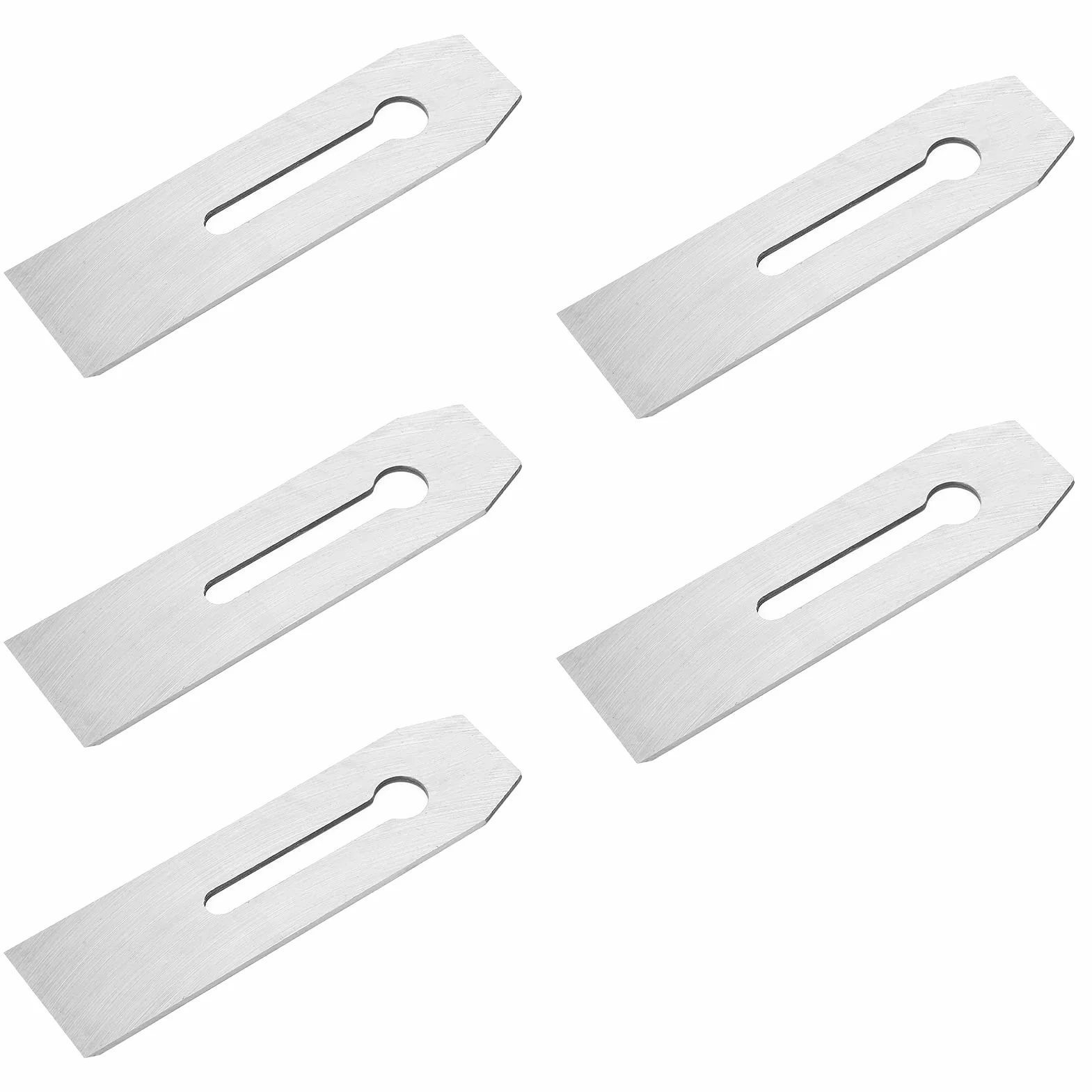 5 piezas de cuchillas para cepilladora de 51 mm, cuchilla cortadora de acero al carbono para carpintería, cuchilla de cepilladora resistente al desgaste, tratada térmicamente y