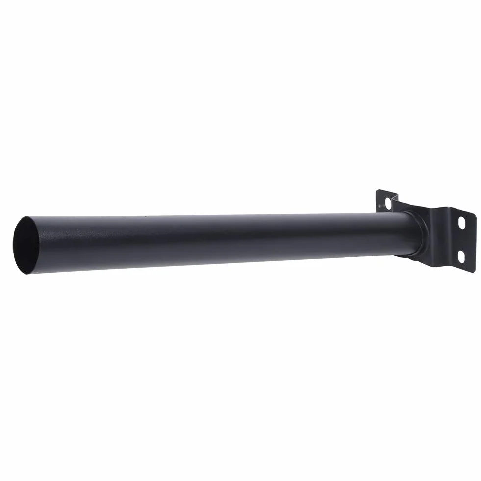 Poste de Luz de Pared de 50 Cm Soporte de Lámpara de Poste de Luz de Pared para Exteriores Negro Soporte de Soporte de Palo, Brazo de Montaje de Extensión de Luz de Calle Solar