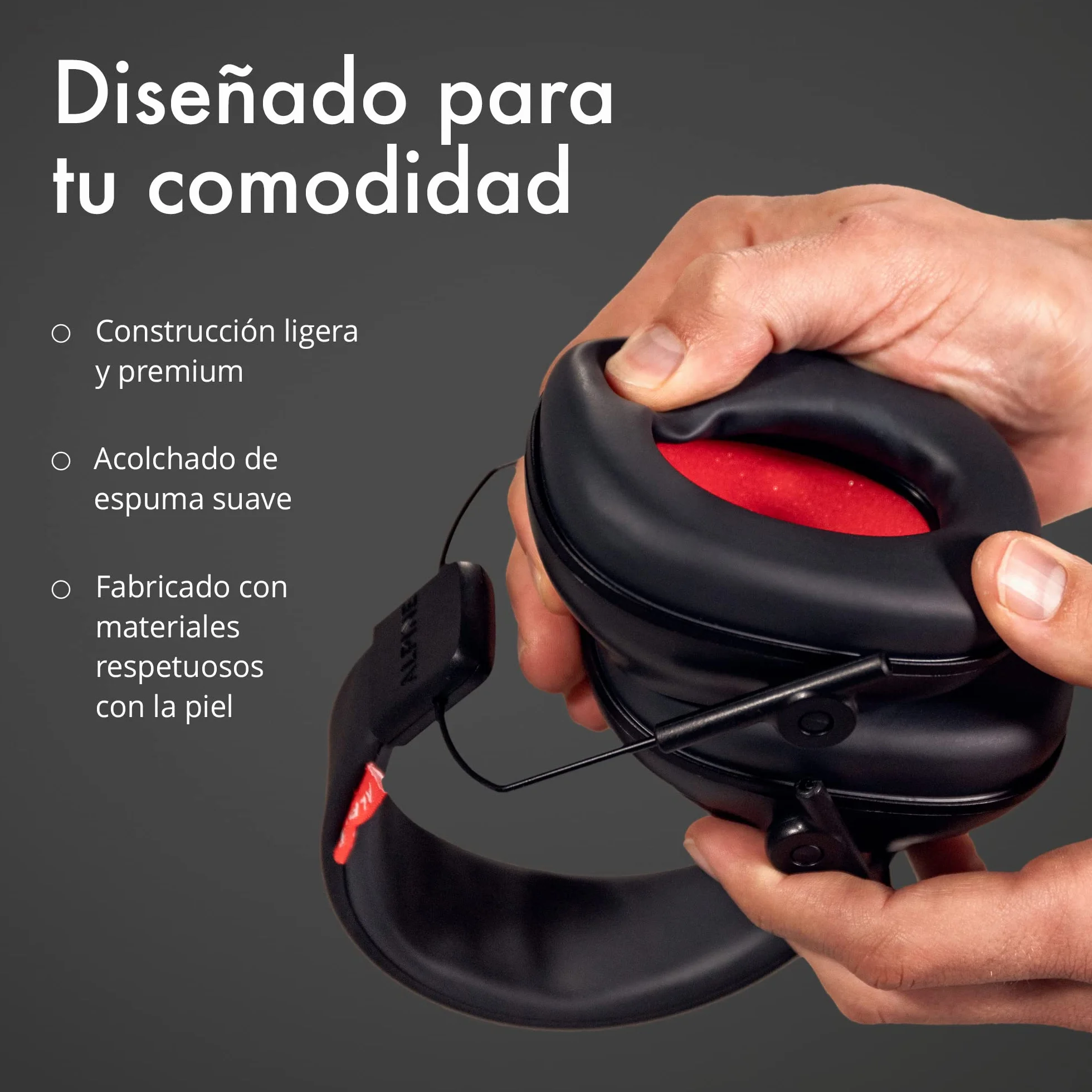 Alpine Defender Orejeras Protección Auditiva 26dB Cascos Aislantes Ruido Diadema Ajustable