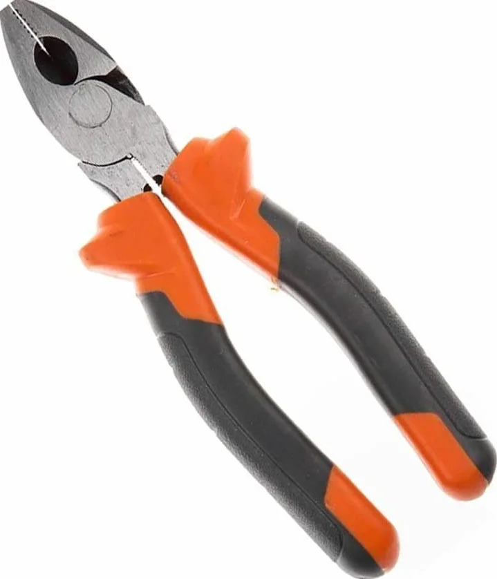Juego de alicates combinados, alicates combinados con mango de dos colores, con mangos de agarre suave, alicates universales con superficies de agarre dentadas, alicates de corte de 3 tamaños (tamaño: