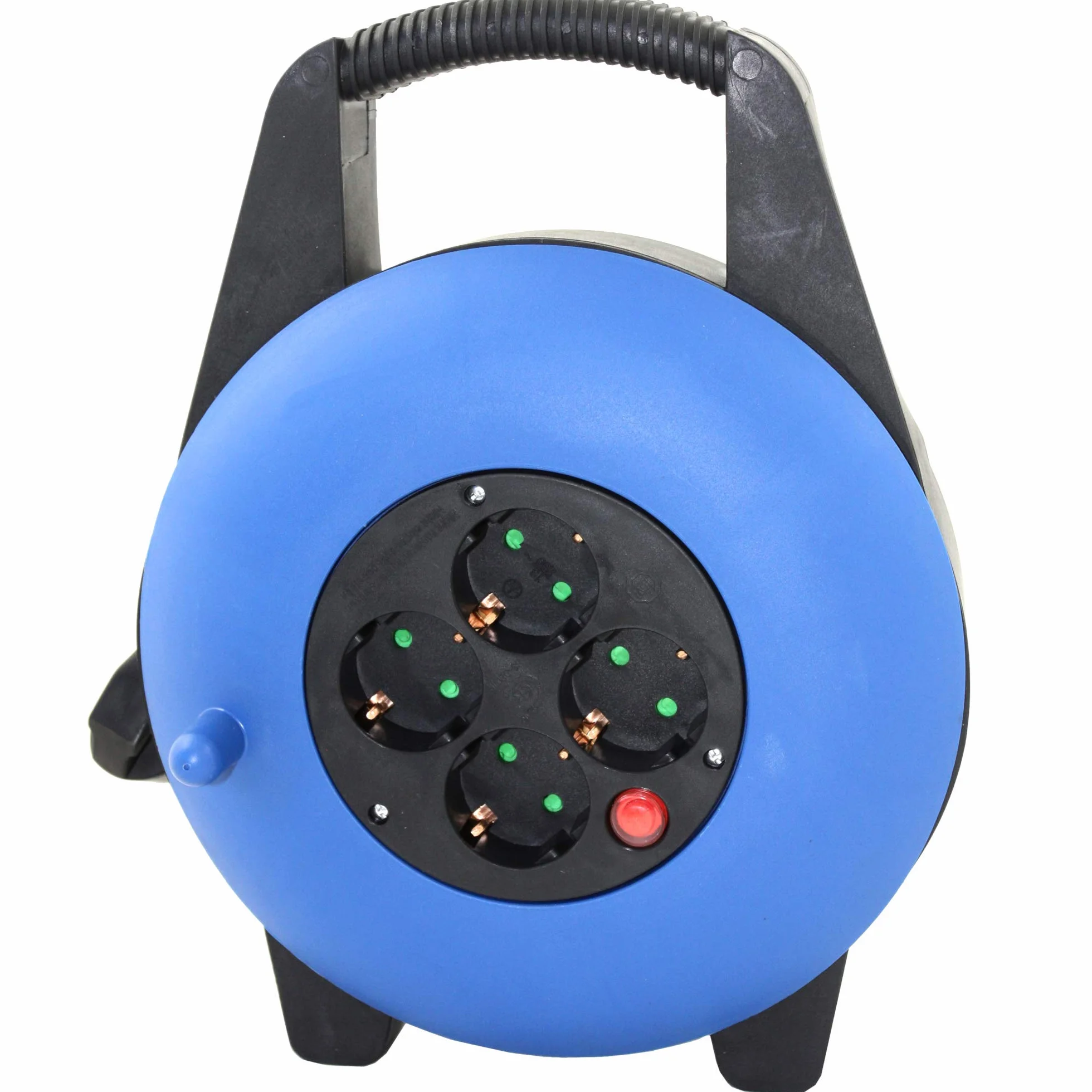 Silver Electronics - Enrollacables multienchufe 4 tomas 15m