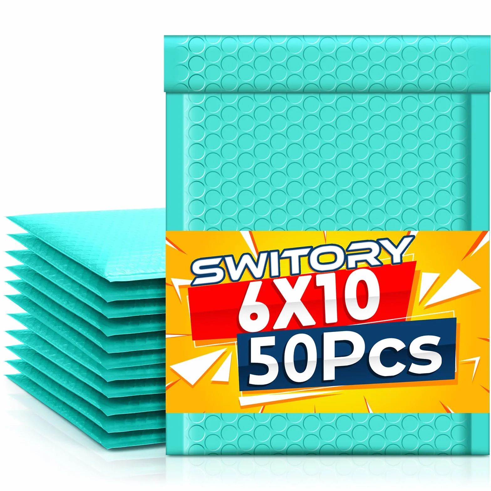Sobres acolchados A5 15,3 x 22,9 cm colores surtidos 50 uds con forro de burbujas
