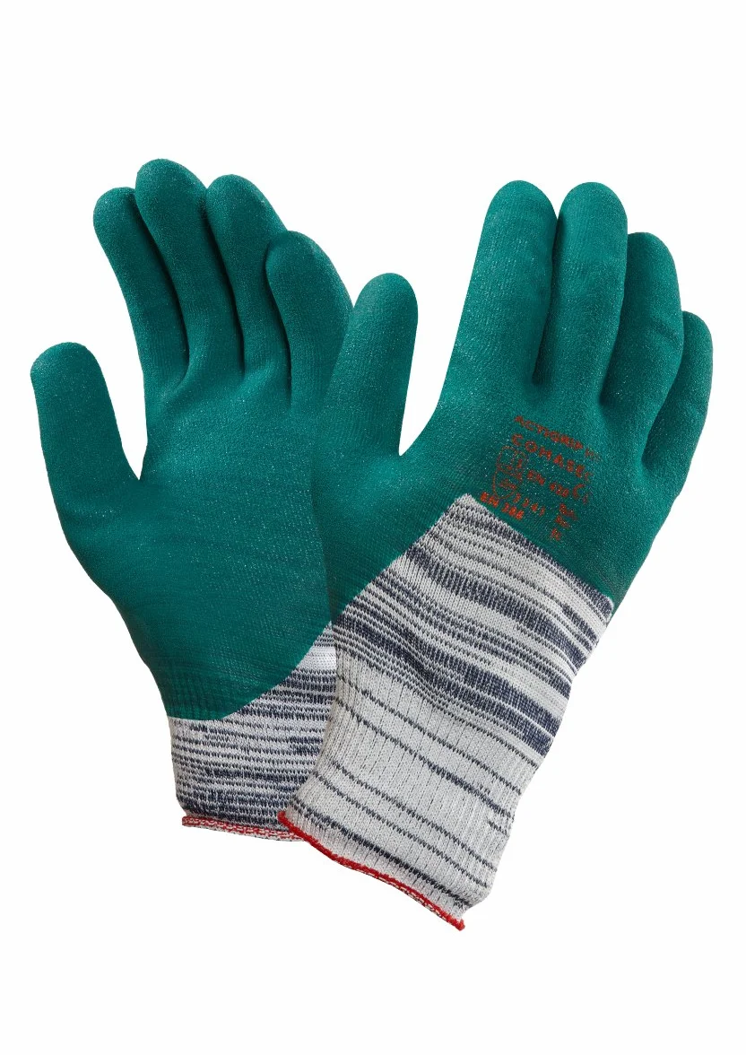 Ansell Actigrip VHP Tropique Guante protección contra cortes y mecánica, Verde, Tamaño 9 (12 Pares)