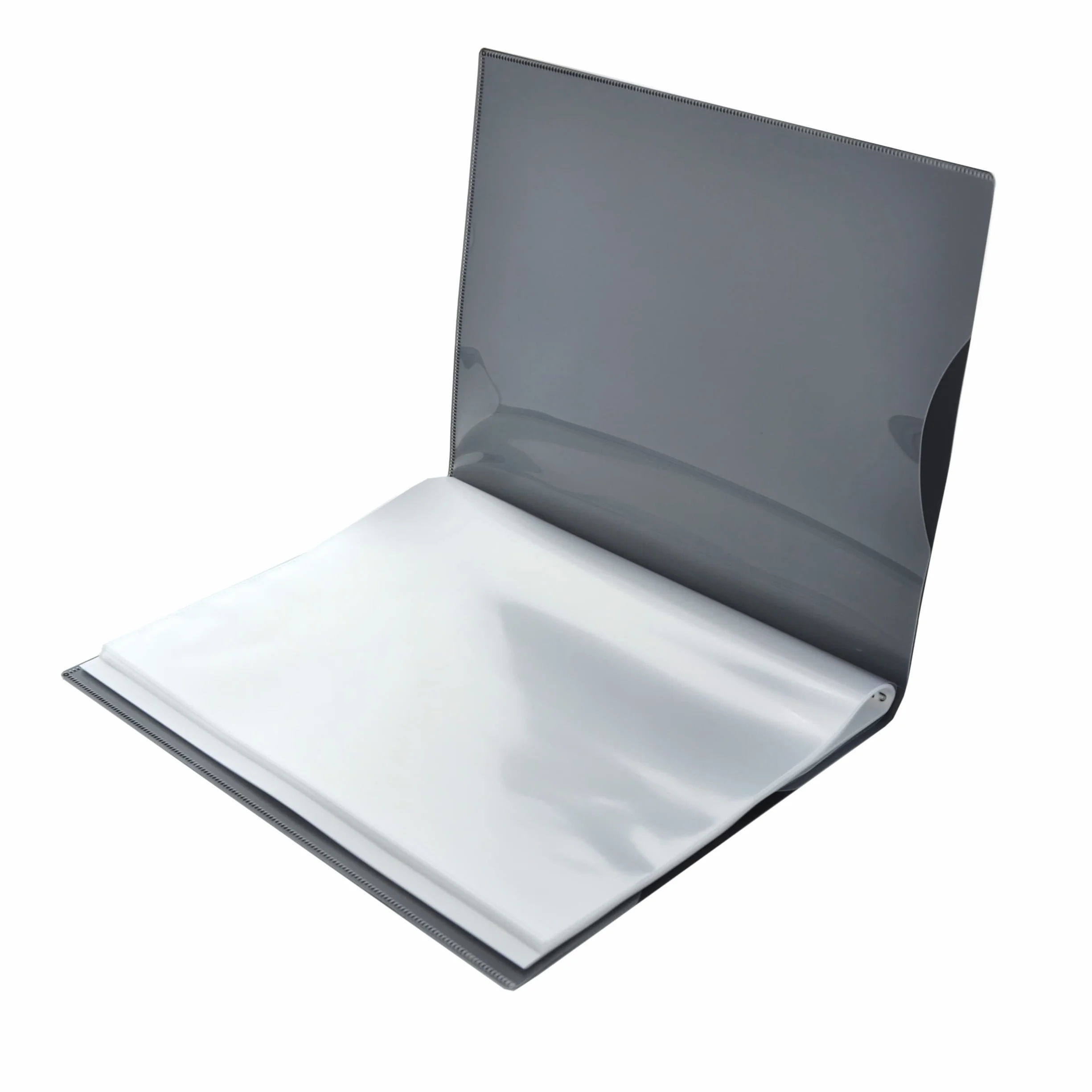 Office Box Carpeta de Fundas Active A3 Vertical 40 Fundas Ultra Cristal Reciclable Negro