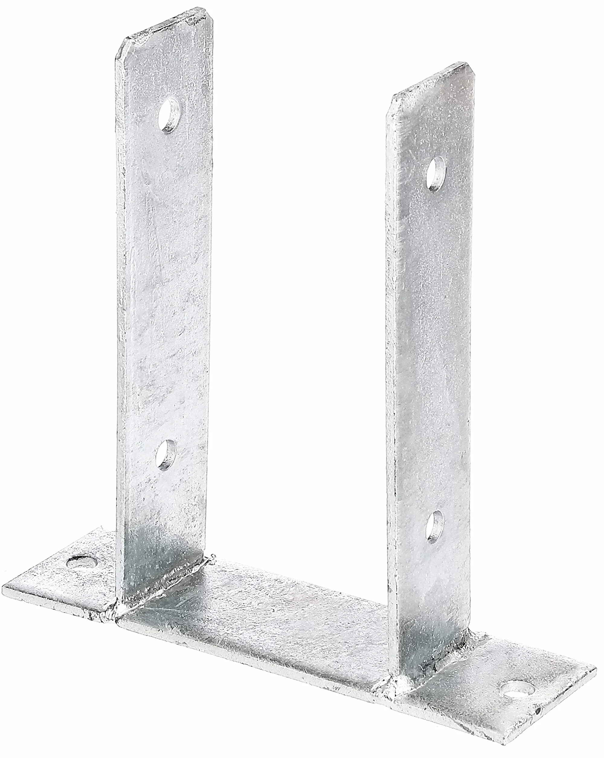 Alberts Anclaje para postes en forma de U, Galvanizado en caliente, Anchura de apertura 101 mm