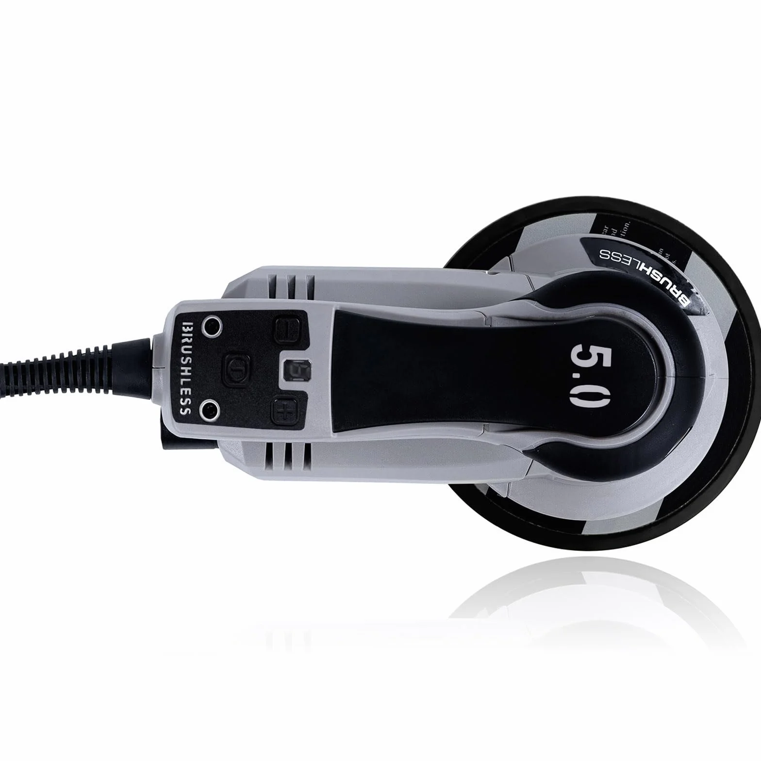Werku WK400750, Lijadora Circular Rotorbital, Calidad Profesional, Motor Brushless, Potencia 350 W, Disco 150 mm, Órbita 5 mm, Incluye Disco Lijado y Manguera Aspiración