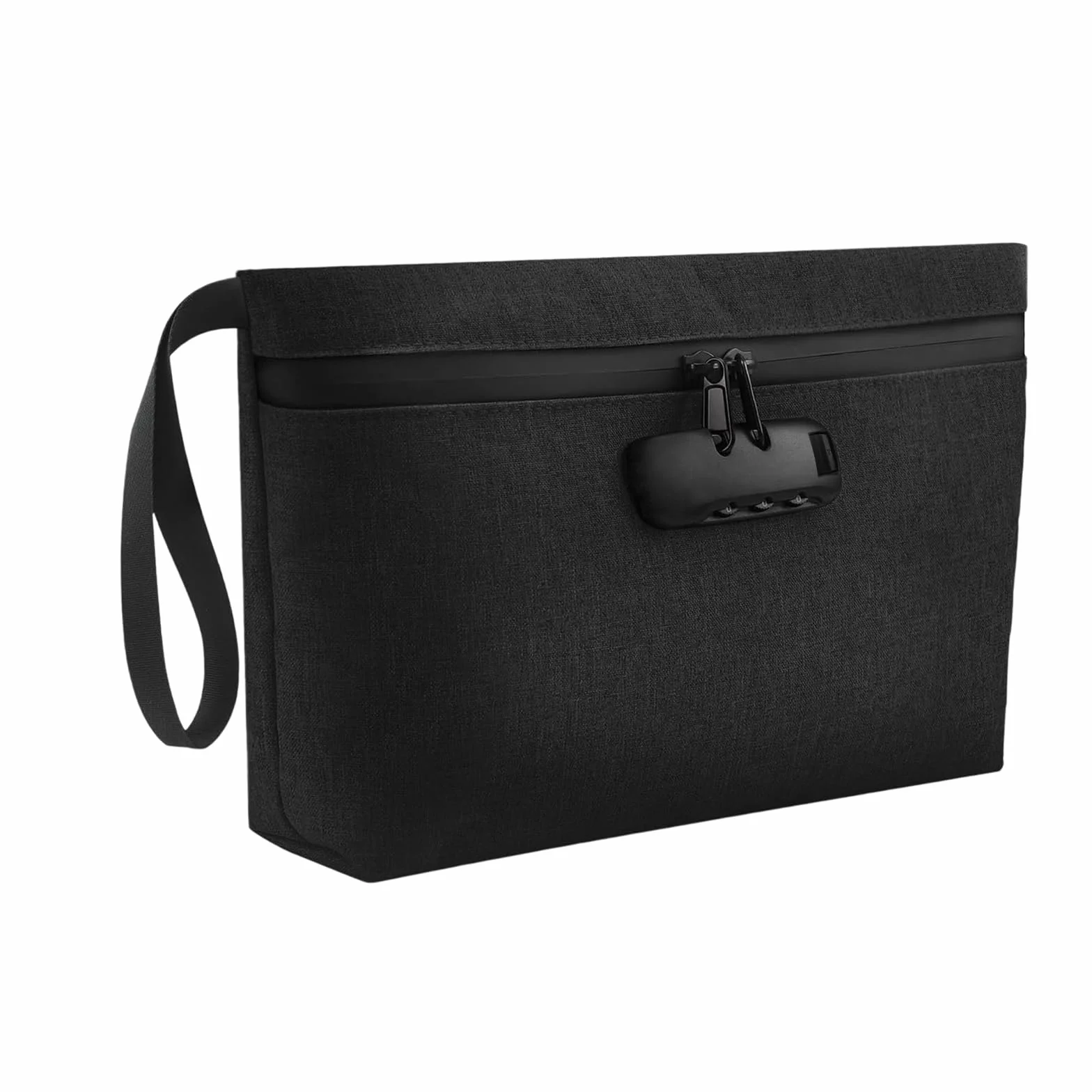 Bolsa antiolor con Cerradura de combinación, 32 x 19 cm, Bolsa de Dinero Impermeable Segura, Forro de Carbono, Gran Bolsa de Almacenamiento antiolor, Protege Efectivo, Pasaporte, Billetera