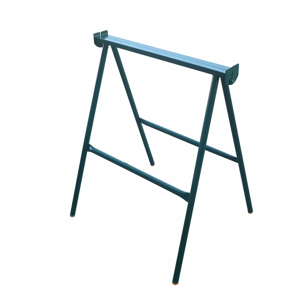 Caballete Metálico Plegable - Alta Visibilidad Naranja, Duradero y Portátil, Ideal para Construcción y Arte (80 cm)