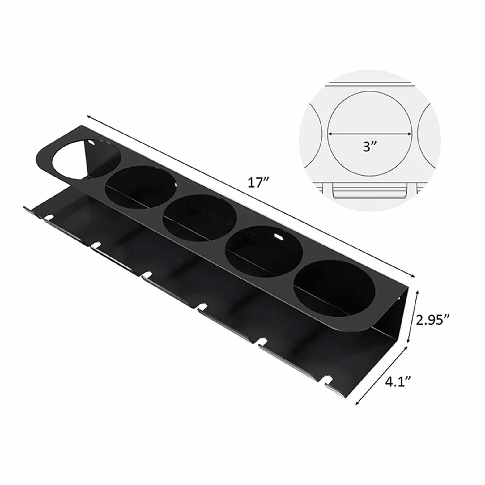 Estante de Almacenamiento para Botellas de Spray, Organizador de Botellas de Spray Montado en la Pared con 5 Agujeros y 6 Ranuras, Gancho para Botellas de Spray, Colgador de
