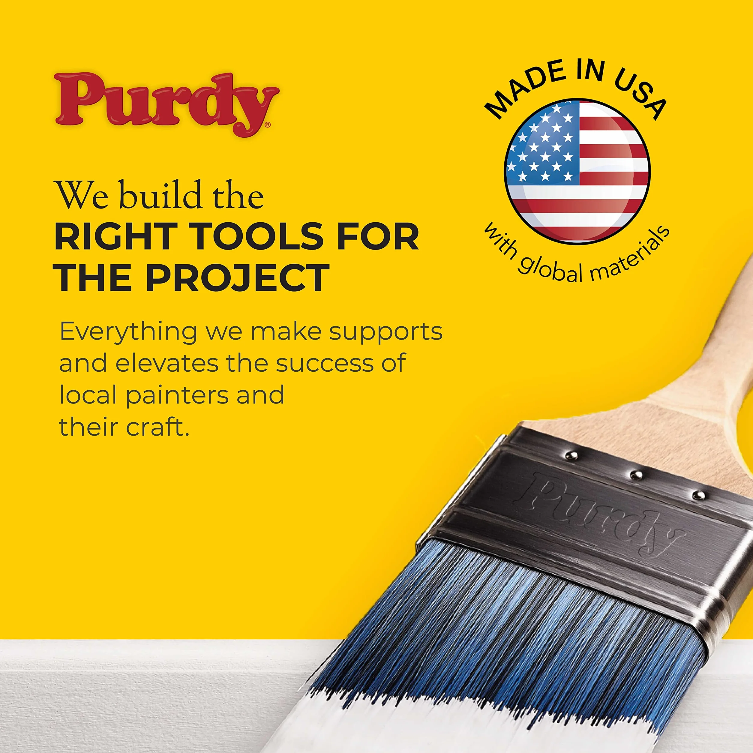 Purdy 144152330 XL Glide - Banda Angular de Nailon y poliéster, Multicolor, 3 Pulgadas