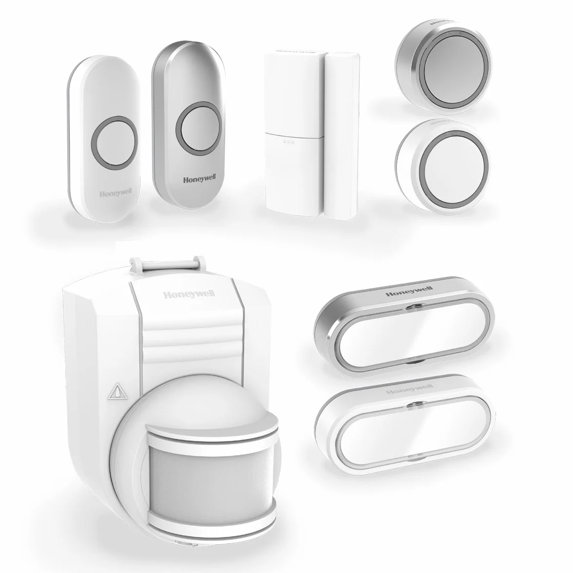 Honeywell Home DC311SP2 Serie 3, Timbre Inalámbrico Enchufable con Pulsador (Blanco)