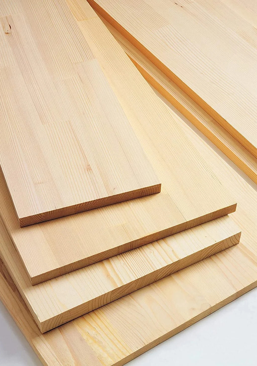 Mundo Viro - Tabla laminar de abeto en bruto cuadrado con panel natural, Maderas para Bricolaje, de 18 cm de grosor (100 x 50 cm)