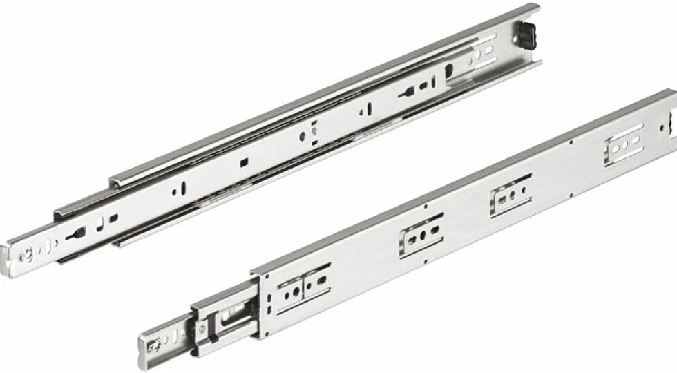 Gedotec Guía de bola accuride 3832 SALIDA COMPLETA ladenauszug Longitud 150-700mm Capacidad de carga hasta 45KG ACERO GALVANIZADO con enclavamiento en cerrado Posición