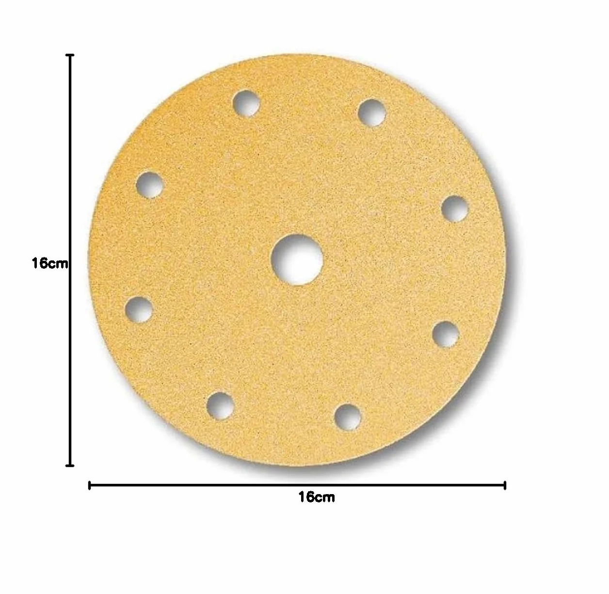 Mirka Papel de lija Gold Ø150mm 9 agujeros grano P120 100 piezas