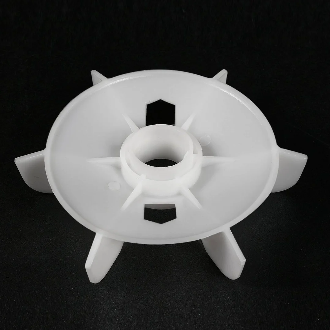 sourcing map 1Pcs 150 * 28mm Reemplazo de eje redondo Blanco 6 Paleta del ventilador del motor del impulsor