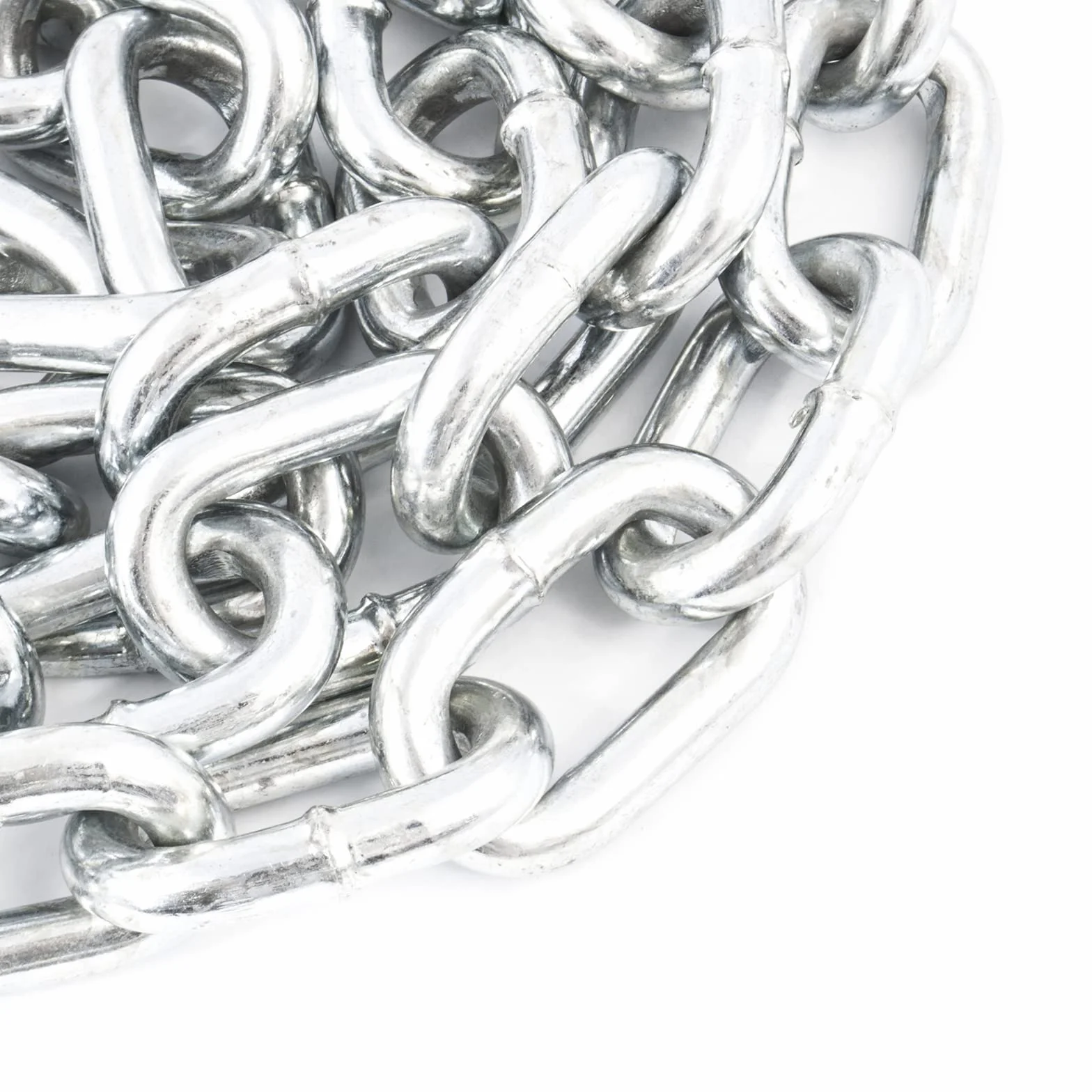 Cadena acero galvanizado, enlace corto