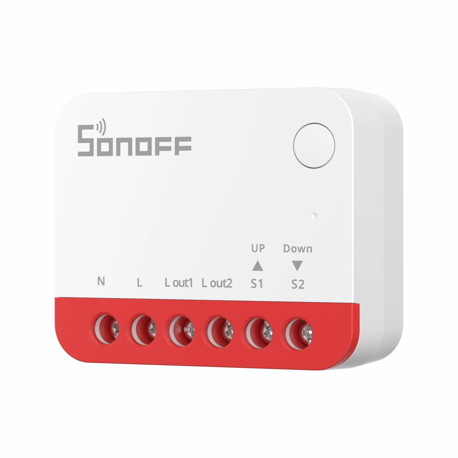 SONOFF Interruptor Zigbee para Persiana enrollable MINI-ZBRBS, Tamaño Mini, Control Porcentual, Repetidor Zigbee, Compatible con Alexa/Google Assistant/Home Assistant, Neutro Requerido, 1 Unidad