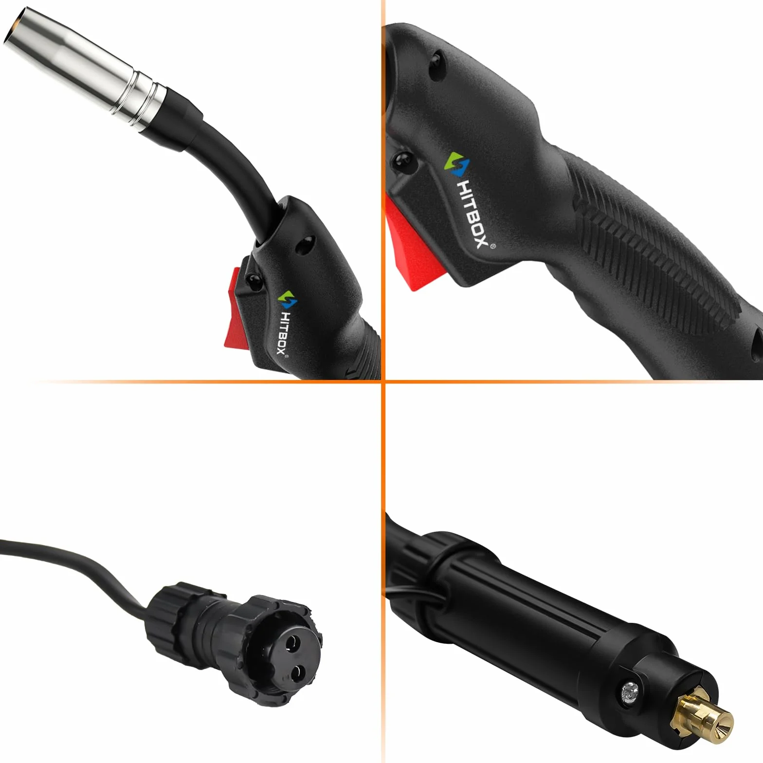 HITBOX MIG Troch MB 14AK, 2,6 m de manguera, conector Euro, para máquina de soldadura MIG MAG