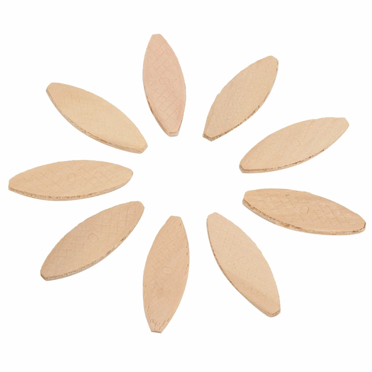 Surtido de 100 piezas de galletas de madera de haya (n.º 0 10 20). Surtido de placas de unión de madera placas de unión planas para trabajos de carpintería ebanistería y fabricación de muebles.