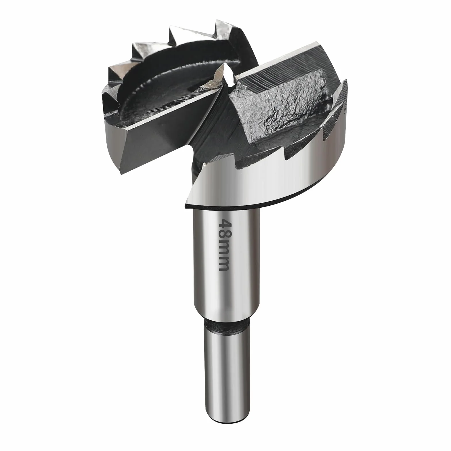 SUQIN Broca Forstner de 48mm Para Madera-Diámetro De 48mm Longitud 90mm Broca Fresadora Para Madera Con Eje Redondo Para Para Marcar y Taladrar Agujeros Para Bisagras