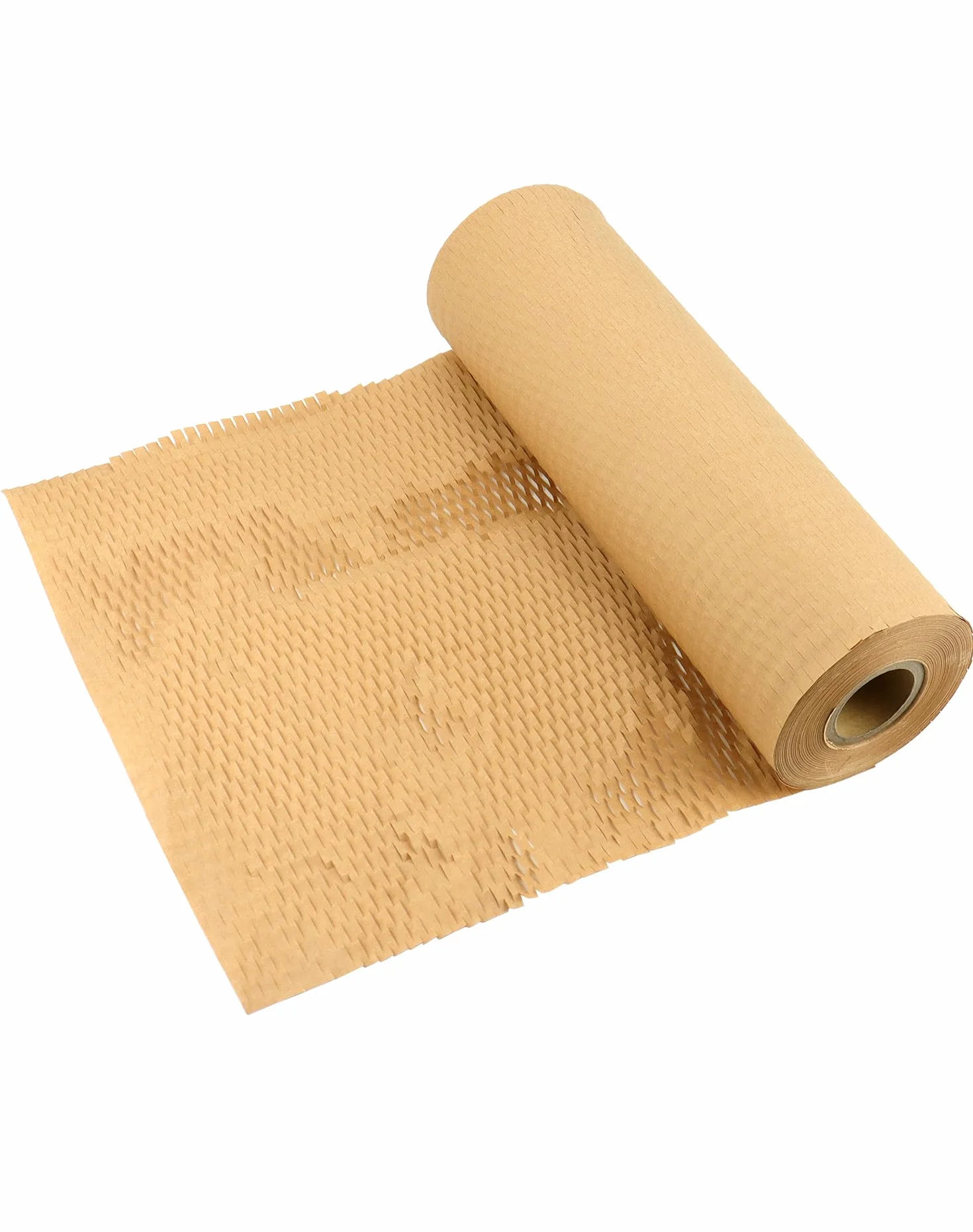 QWORK® Papel de embalaje de panal de abeja 30 cm x 50 m 80g/m² Alternativa al papel burbuja