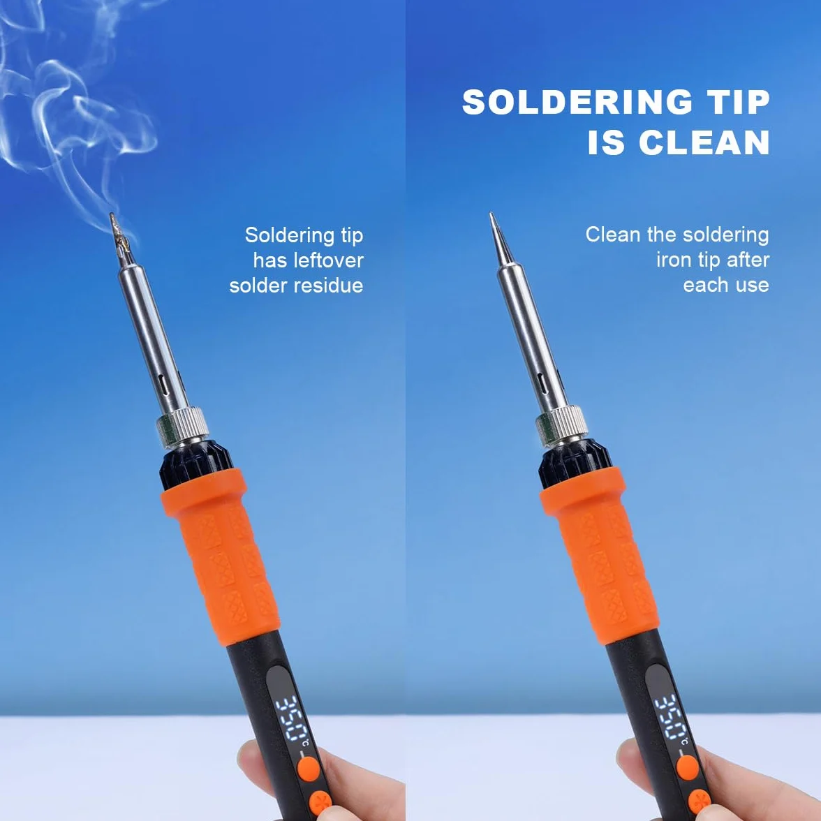 Kit de fallas de soldadura de inserto roscado Mintion, soldador de 90 W con control digital de temperatura, inserciones roscadas M3 para impresión 3D, fallas soldadura M2-M8, accesorios impresión 3D