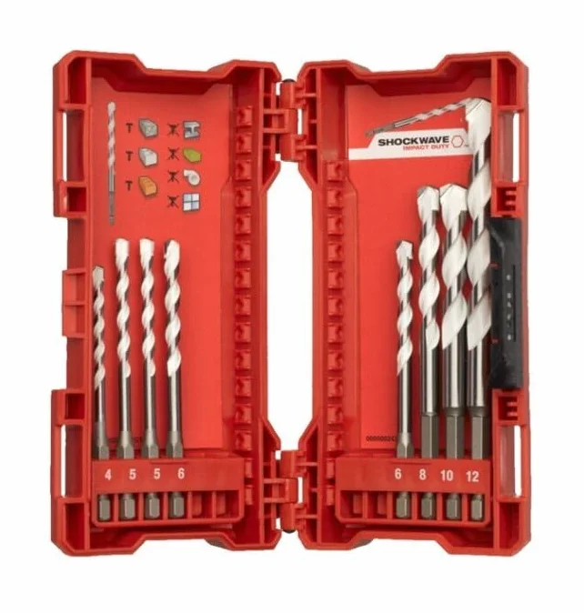 Milwaukee - Estuche de plástico de Multimaterial 7 piezas