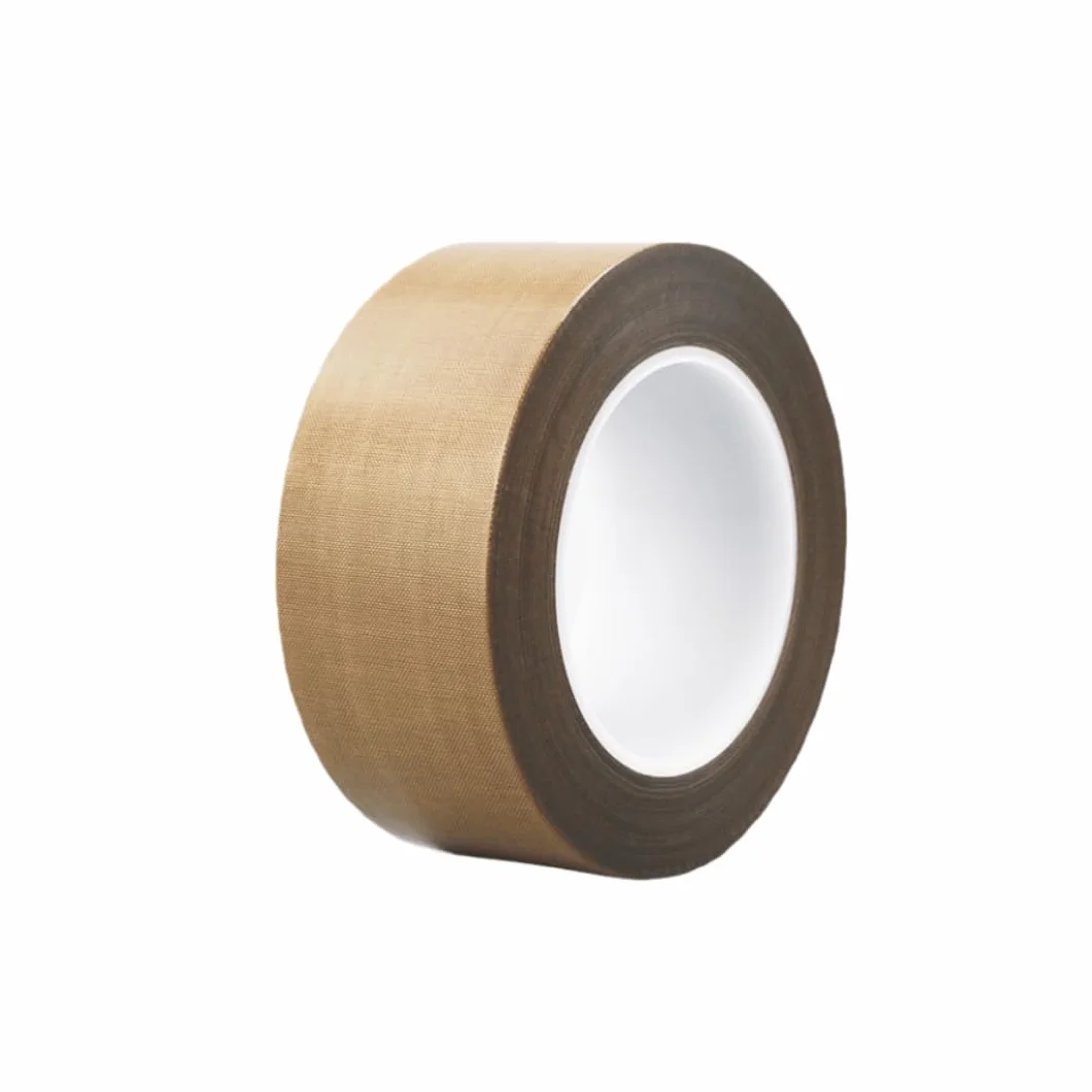 Cinta de teflón marrón resistente a altas temperaturas: tejido aislante de PTFE for máquinas de sellado y aplicaciones eléctricas(15mmx50m)