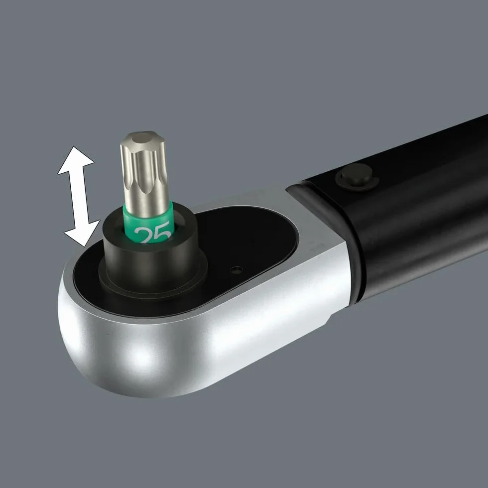 Wera Click-Torque Lock A 6 Llave dinamométrica, ajustable, función Torque Lock, carraca de conmutación, apriete hacia la derecha, 2,5-25 Nm, 1/4" x 2.5-25 Nm