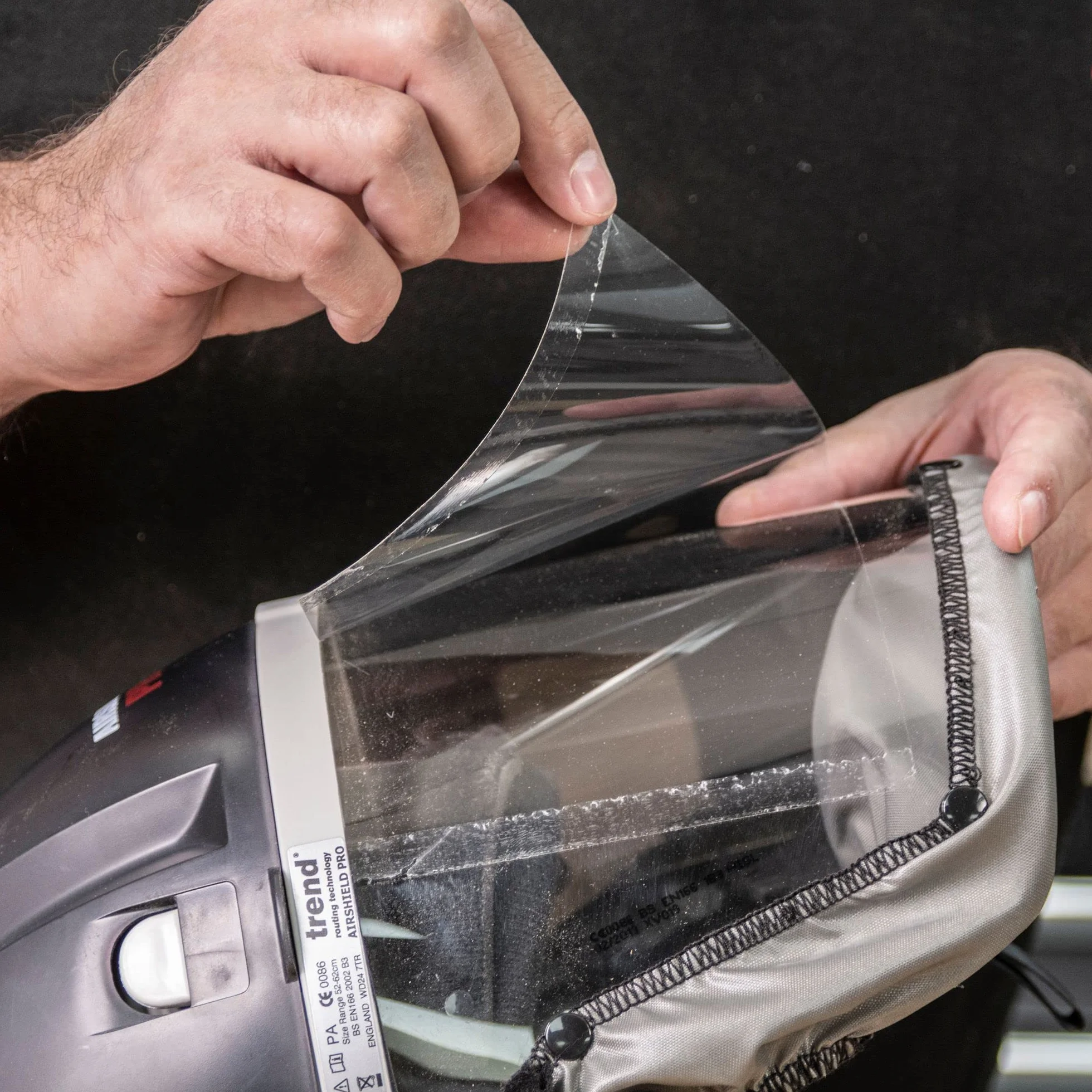 Trend Airshield Pro, láminas de visera transparentes, pack de 10 | Incluye 10 láminas transparentes de recambio para Airshield Pro; mantienen la visera en óptimas condiciones, AIR/P/3C